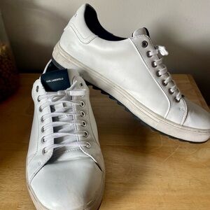 KARL LAGERFELD Paris Recycled Leather Low Top Sneaker White size 11